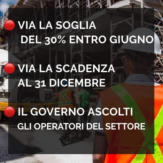 Anche l’Ance oggi conferma con i dati del suo Osservatorio il ruolo centrale del Superbonus 110% per la ripresa dell’edilizia